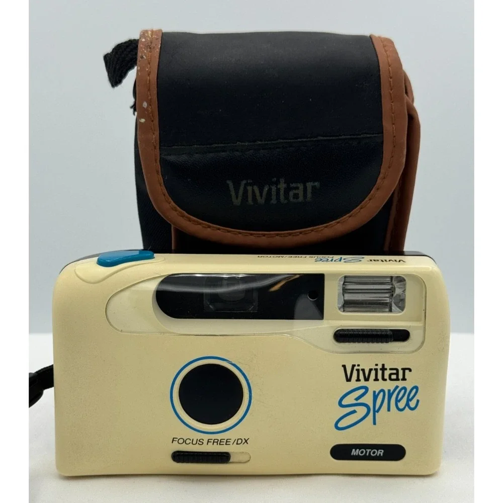 Vivitar Spree 35mm Compact Film Camera - Yellow - Works